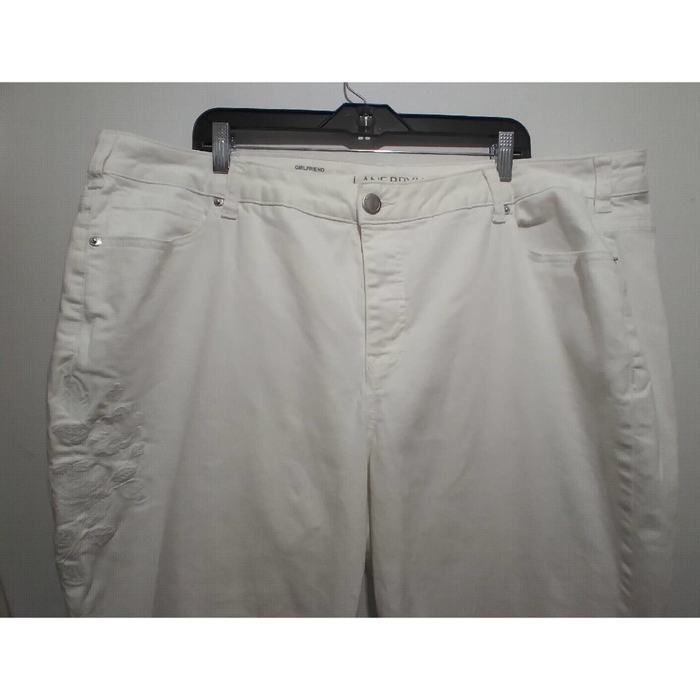 Lane Bryant White Straight Leg Jeans